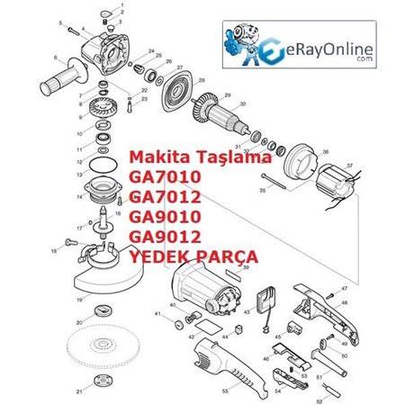 Makita GA7010 Yedek Parça Teknik Resim