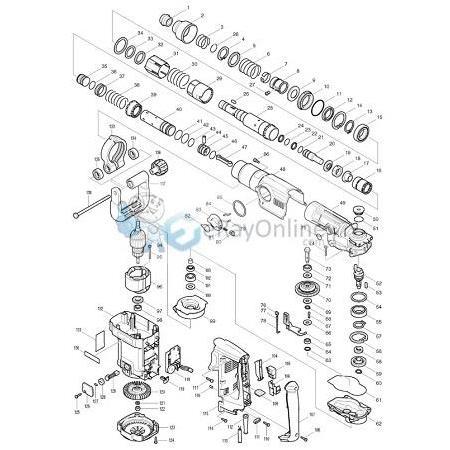 Makita Hr 4500 C Teknik Resim