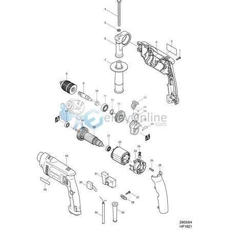 Makita Hp 1621 Teknik Resim