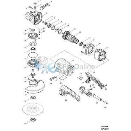 Makita Tipi Ga 7020 Teknik Resim