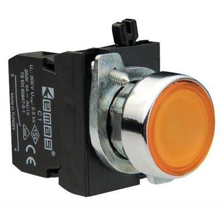 Emas Sarı Metal Gövdeli Butonlar CM200DS