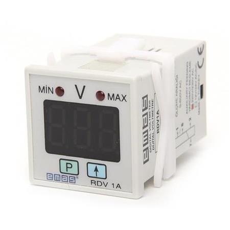 Emas RDV1A Dijital Voltmetre Ayarlanabilir 220/230V AC