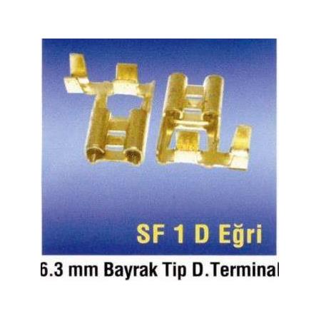 Sf1d Eğri Dişi Kablo Terminal 250 Adet