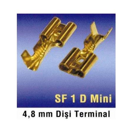 Sf1d Mini Dişi Kablo Terminal 500 Adet