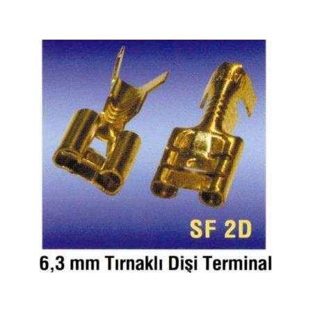Sf2d Tırnaklı Dişi Kablo Terminal 300 Adet