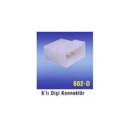 602D 6 lı Dişi Konnektör 100 Adet