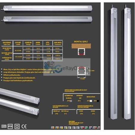 Canto Serisi Yüzeye Montaj Dokunmatik Lineer Led