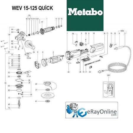 WEV 15-125 Quick Açılım Şeması Teknik Resim