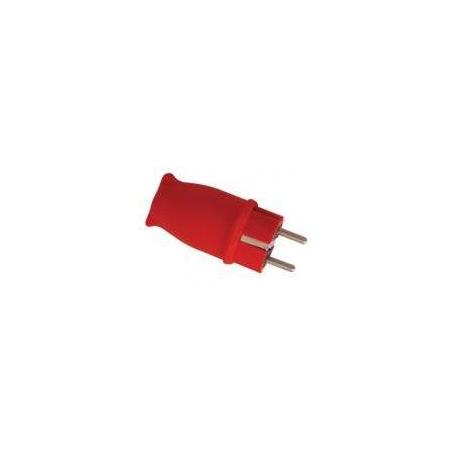 Kırmızı Kauçuk 1x16 Amper Düz Ups Fiş
