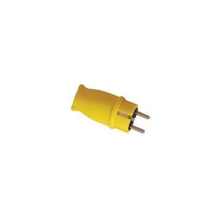 Sarı Kauçuk 1x16 Amper Düz Fiş