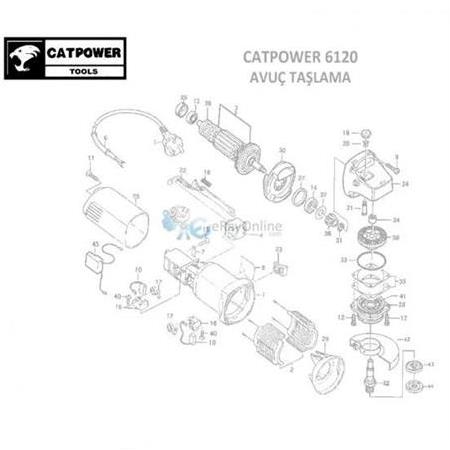 Catpower 6120 Açılım Şeması Teknik Resim