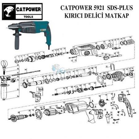 Catpower 5921 Açılım Şeması Teknik Resim