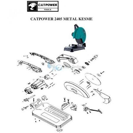 Catpower 2405 Açılım Şeması Teknik Resim