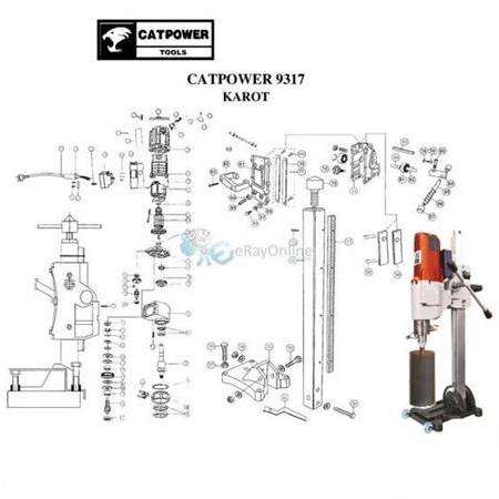 Catpower 9317 Açılım Şeması Teknik Resim