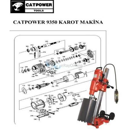 Catpower 9350 Açılım Şeması Teknik Resim