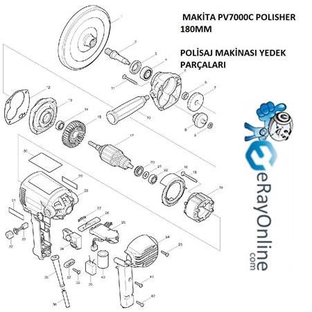 Makita PV7000C Yedek Parça Teknik Resim