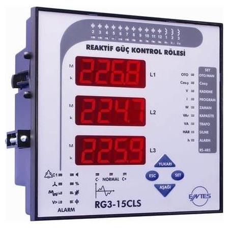 Entes RGA-15S Reaktif Güç Rölesi 15 Kademe